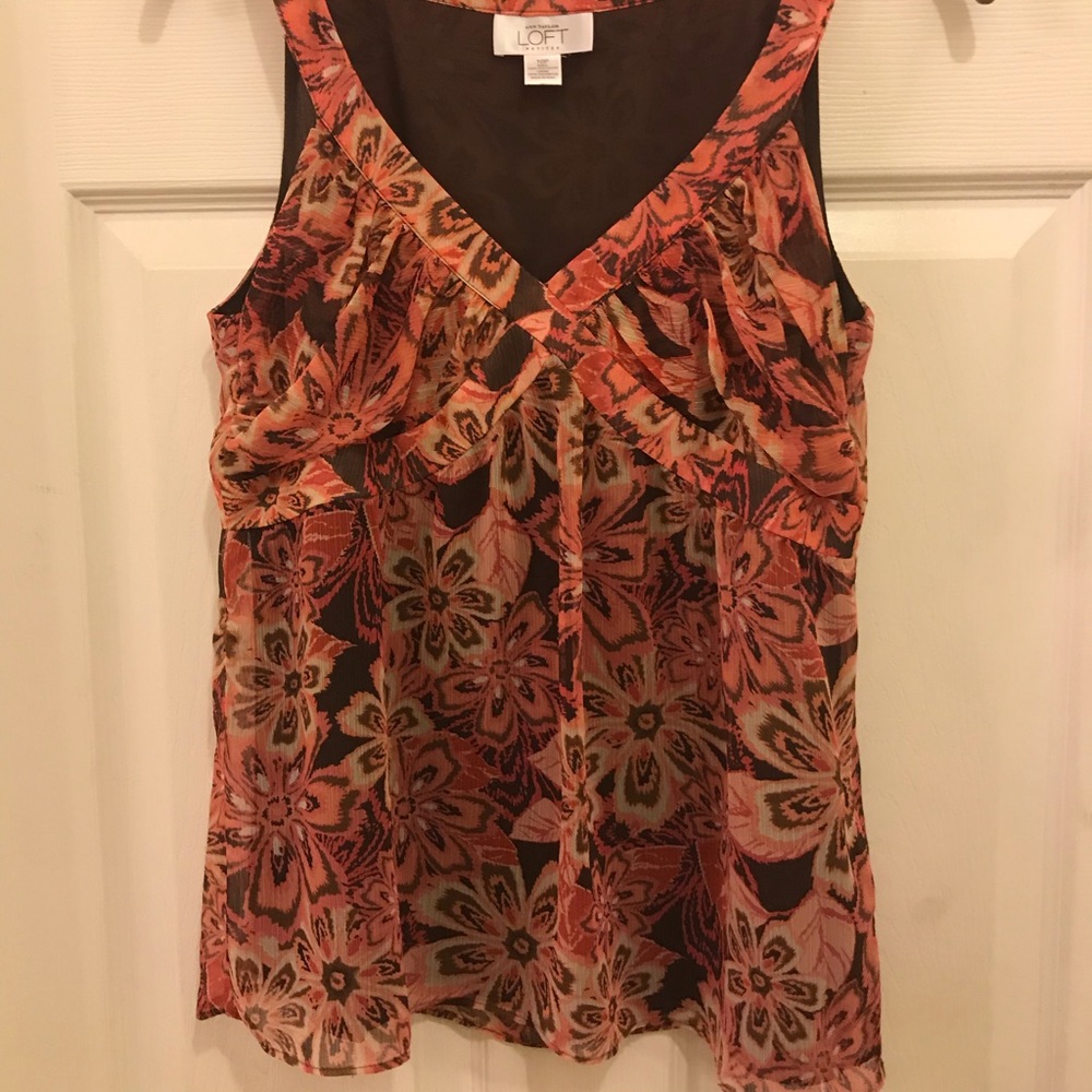 Ann Taylor Loft Petites Sleeveless Blouse 10P